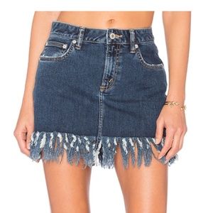 Tularosa Aubrey 5 Pocket Mini Jean Skirt